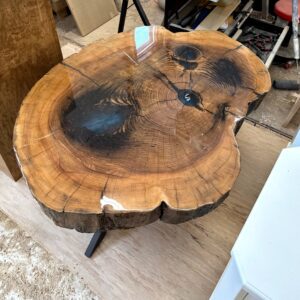 Round Live Edge Epoxy Coffee Table